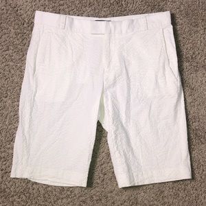 White Banana Republic Textured Shorts